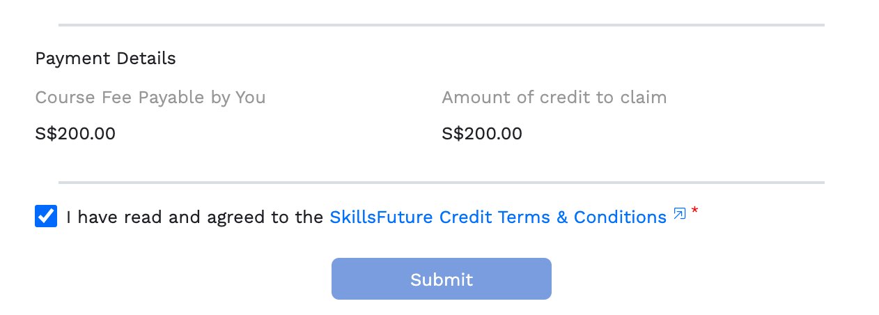 SkillsFuture Login Page